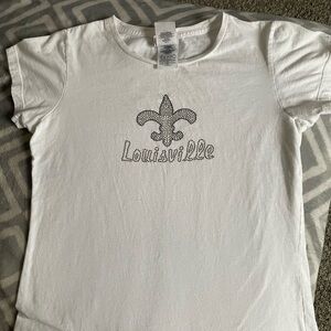 Harley-Davidson White Women’s Medium Tee with Sparkling Design